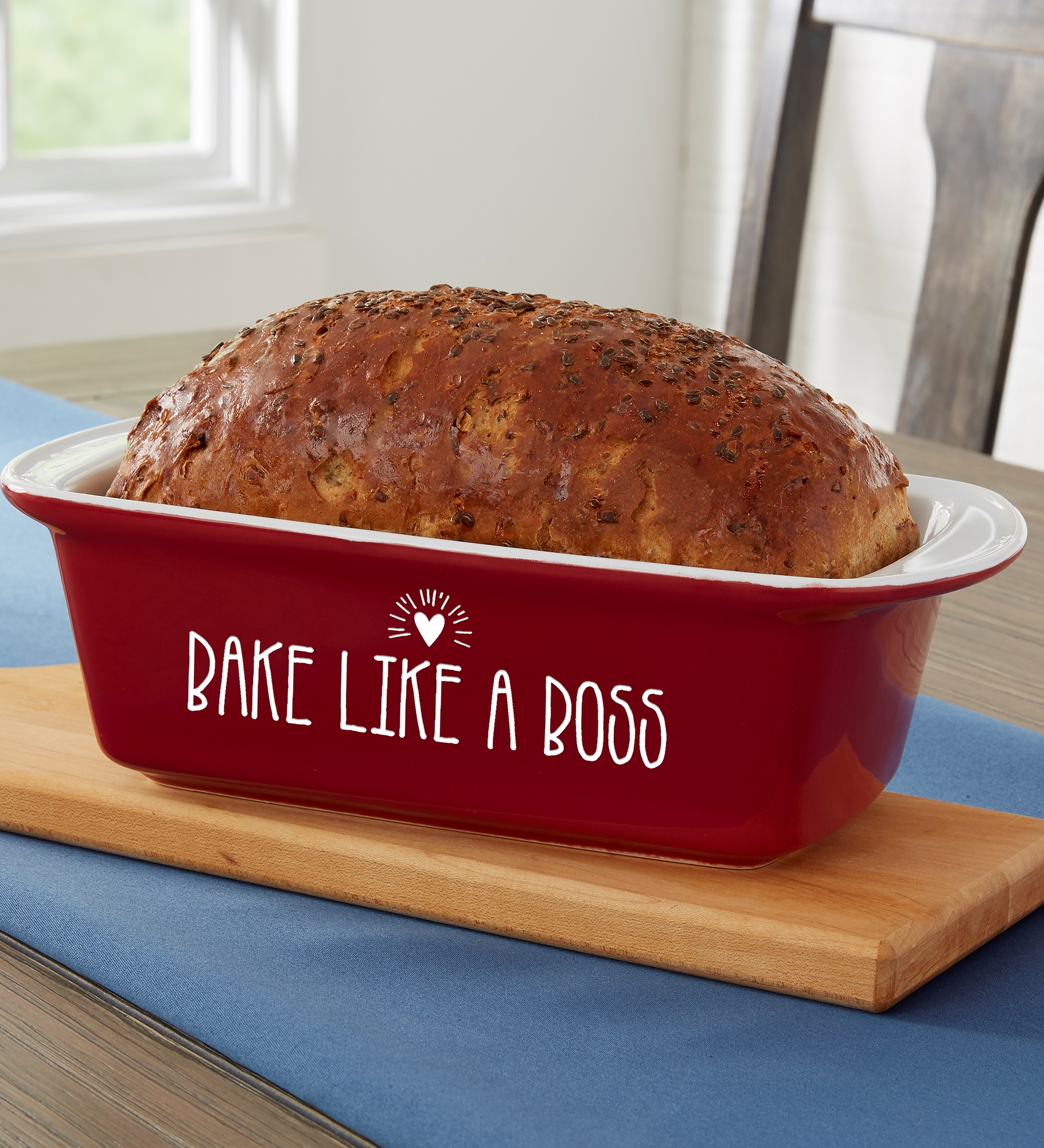 Made With Love Personalized Ceramic Loaf Pan 